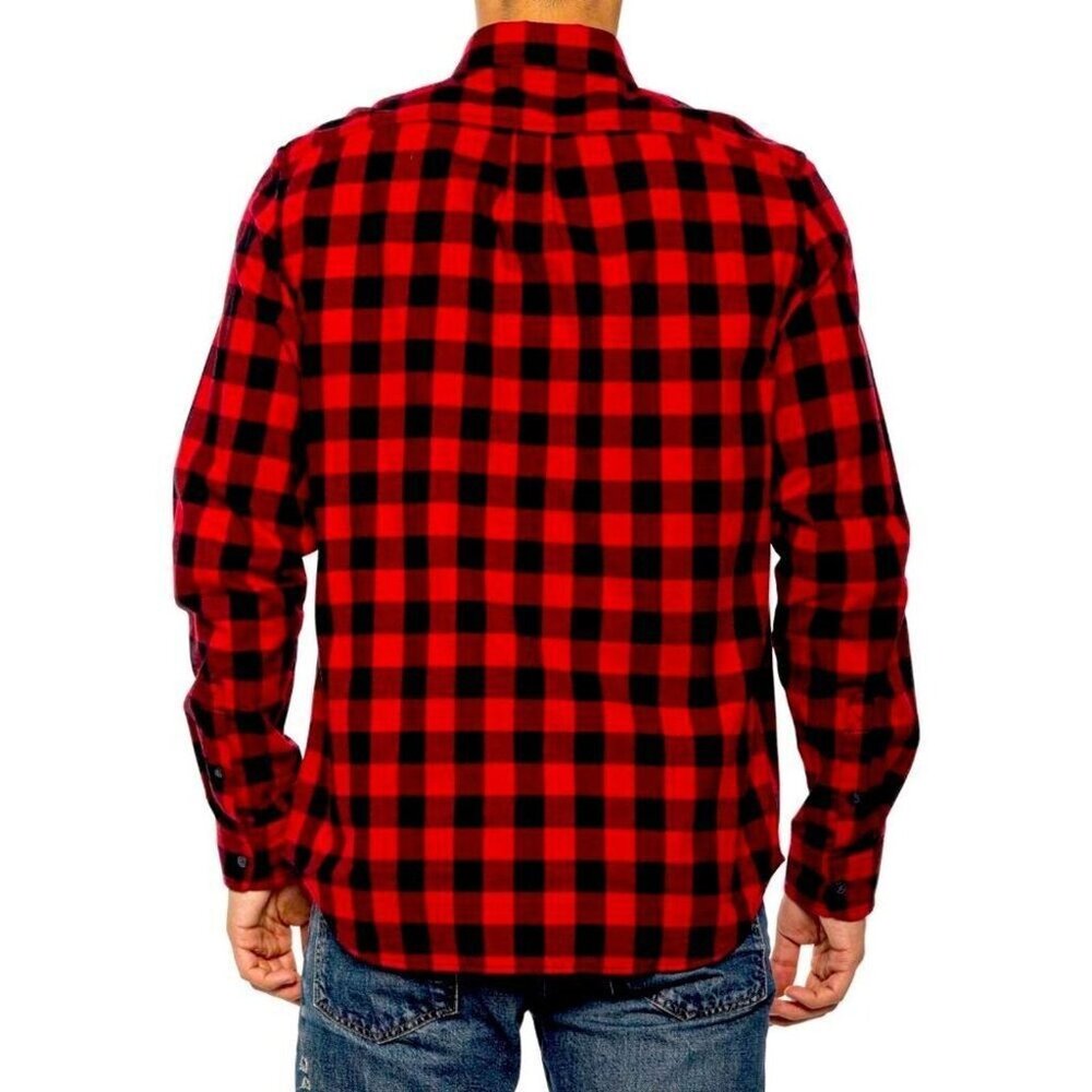 Timberland Flannel Shirt Men's Large Red Buffalo Plaid [New With Tags] - Picture 2 of 5